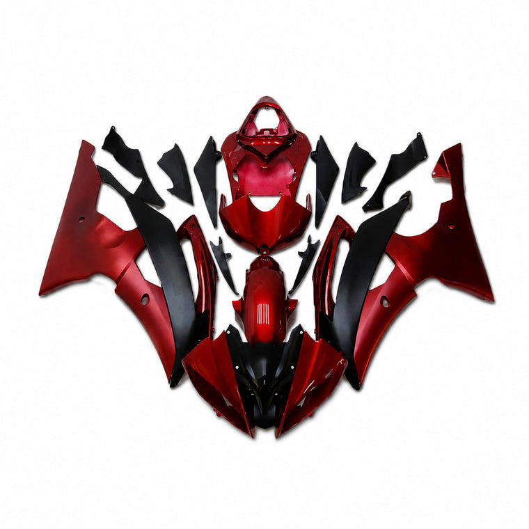 NT Fairing Fit for Yamaha 2008-2016 YZF-R6 N006- Red Black | ABS Injection, US Stock