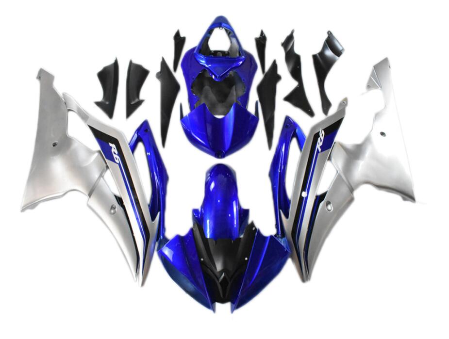 NT Fairing Fit for Yamaha 2008-2016 YZF-R6 N074- Blue Silver | ABS Injection