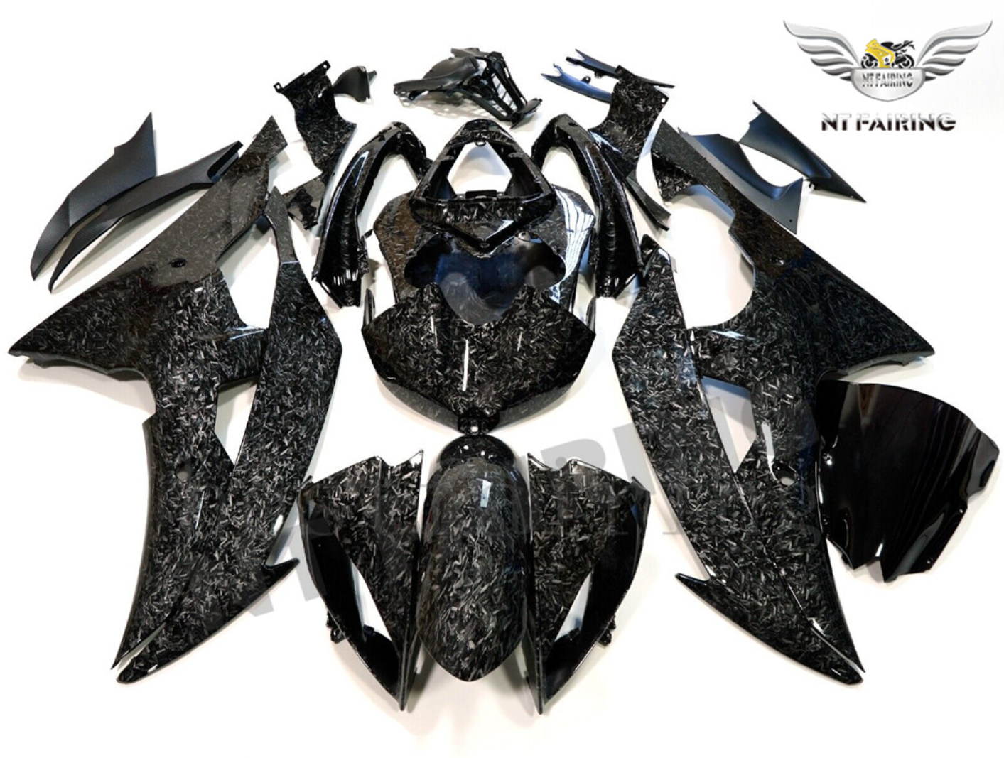 NT Fairing Fit for Yamaha 2008-2016 YZF-R6 S02- Forged Carbon Fiber Look | ABS Injection, US Stock