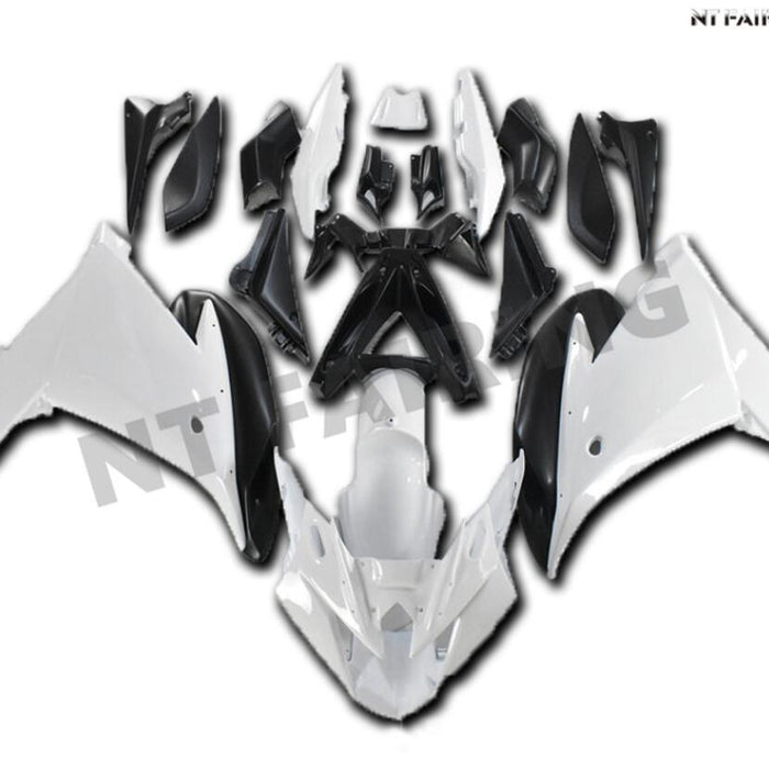 US STOCK NT Injection Plastic Fairing Kit fit for Yamaha FZ6R 2009-2015 Black White N008 Available in CA