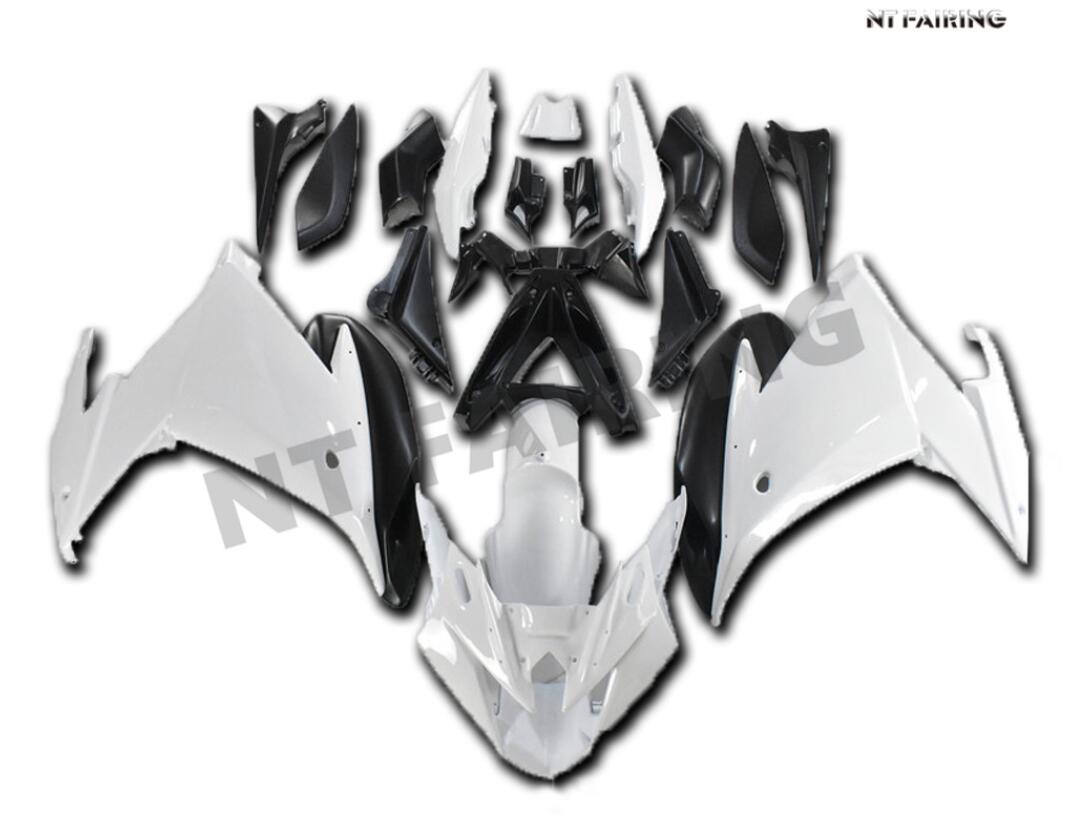 NT Fairing Fit for Yamaha 2009-2015 FZ6R N008- Black White | ABS, US Stock