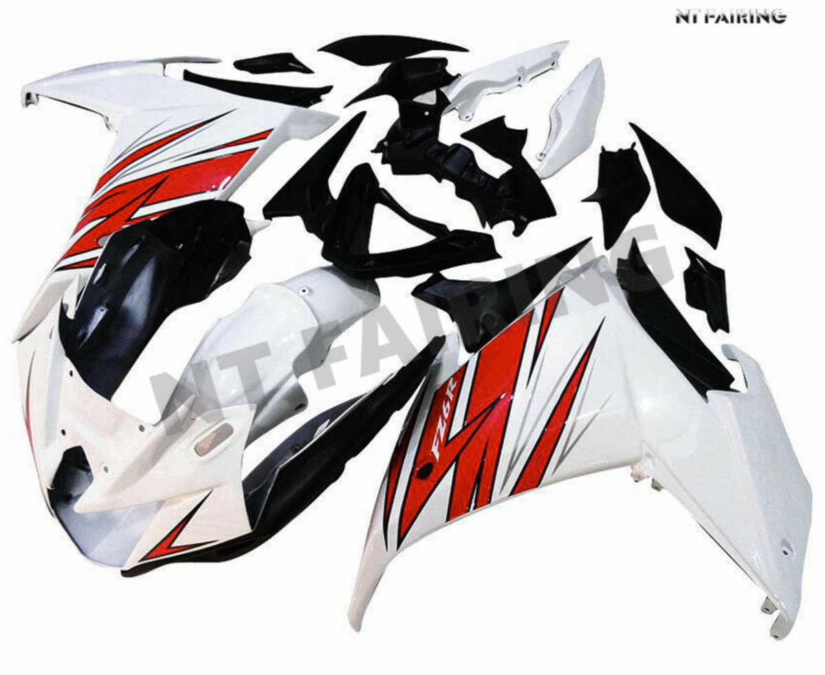 NT Fairing Fit for Yamaha 2009-2015 FZ6R N010- Red Black White | ABS