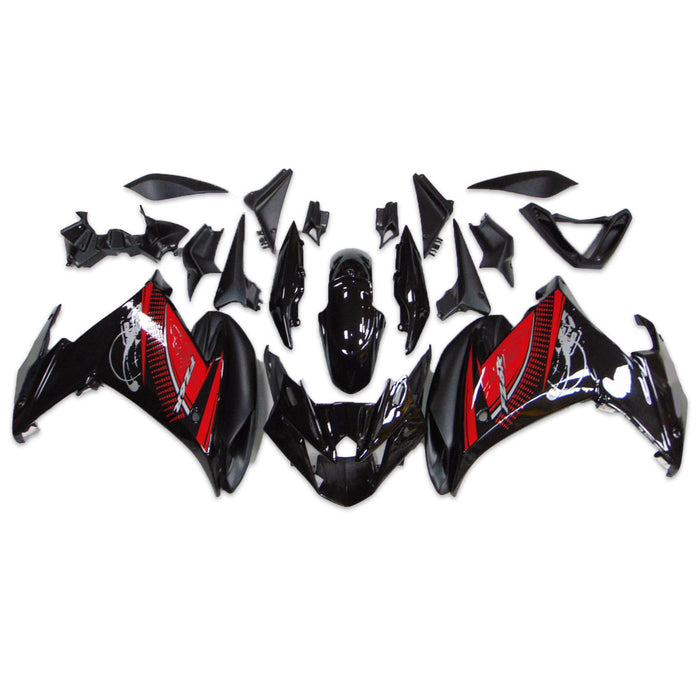 NT Injection Plastic Fairing Kit fit for Yamaha FZ6R 2009-2015 Red Black N011