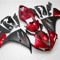 US STOCK NT Aftermarket Injection ABS Plastic Fairing Fit for YZF R1 2009-2011 Red Black N001 Available in CA