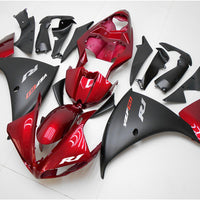 US STOCK NT Aftermarket Injection ABS Plastic Fairing Fit for YZF R1 2009-2011 Red Black N001 Available in CA