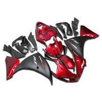 US STOCK NT Aftermarket Injection ABS Plastic Fairing Fit for YZF R1 2009-2011 Red Black N001 Available in CA