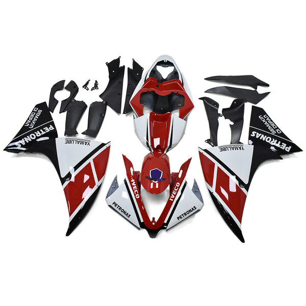 US STOCK NT Aftermarket Injection ABS Plastic Fairing Fit for YZF R1 2012-2014 Red White Black N030 Available in CA