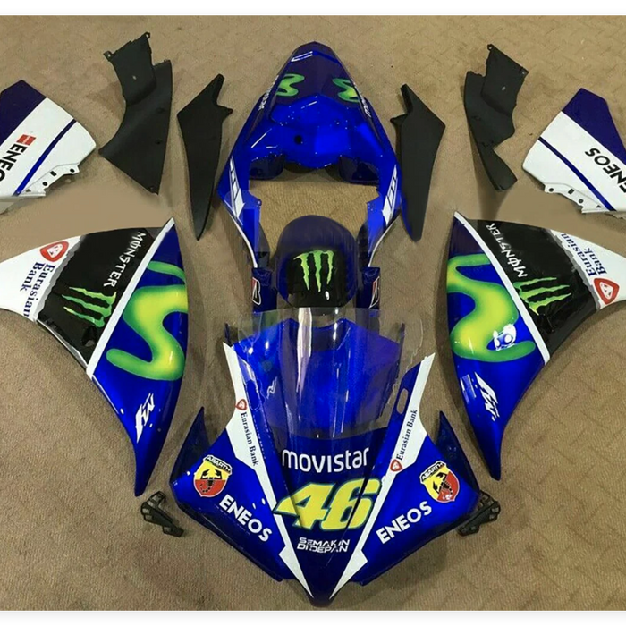 NT Aftermarket Injection ABS Plastic Fairing Fit for YZF R1 2012-2014 Blue White Black Green N0002