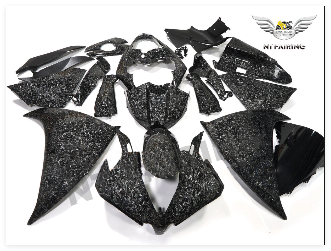 NT Fairing Fit for Yamaha 2012-2014 YZF-R1 S02- Forged Carbon Fiber Look | ABS Injection, US Stock