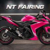 NT Aftermarket Injection ABS Plastic Fairing Fit for YZF R3 R25 2014-2018 Gloss Pink Black N035