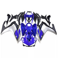 US STOCK NT Aftermarket Injection ABS Plastic Fairing Fit for YZF R3 2014-2018 R25 2015-2017 Silver Blue N004 Available in CA