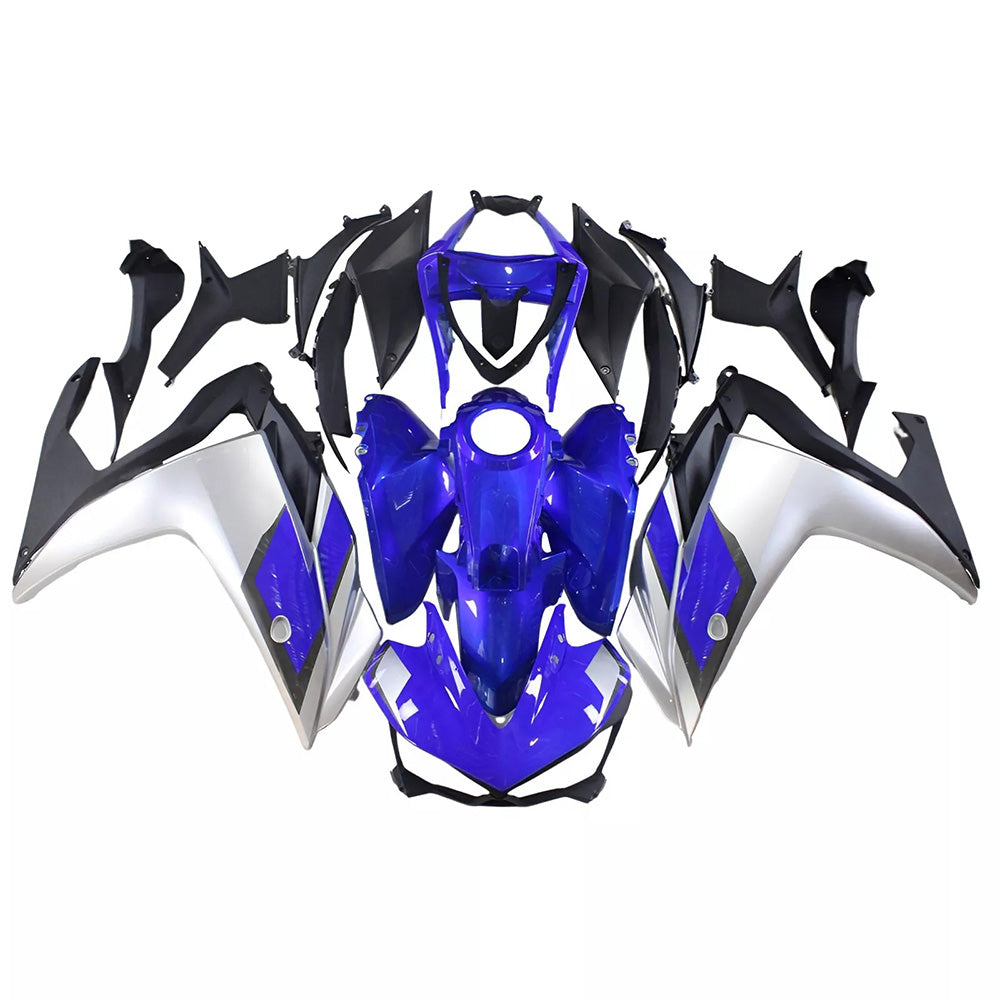 NT Fairing Fit for Yamaha 2014-2018 YZF-R25/YZF-R3 N004- Silver Blue | ABS Injection, US Stock