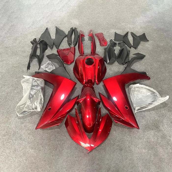 US STOCK NT Aftermarket Injection ABS Plastic Fairing Fit for YZF R3 2014-2018 R25 2015-2017 Red N037 Available in CA