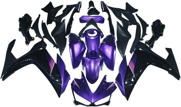 NT Aftermarket Injection ABS Plastic Fairing Fit for YZF R3 2014-2018 R25 2015-2017 Purple Black N042