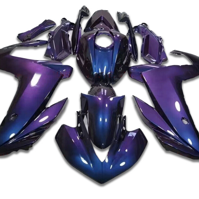 US STOCK NT Aftermarket Injection ABS Plastic Fairing Fit for YZF R3 2014-2018 R25 2015-2017 Chameleon Blue Purple N025 Available in CA