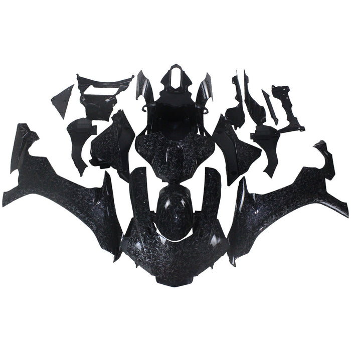 NT Aftermarket Injection ABS Plastic Fairing Fit for YZF R1 2015-2019 Forged Carbon Fiber Look S02