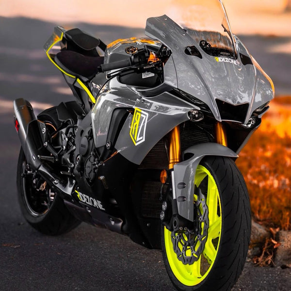 NT Aftermarket Injection ABS Plastic Fairing Fit for YZF R6 2017-2023 Gray Black Fluorescent Yellow N033