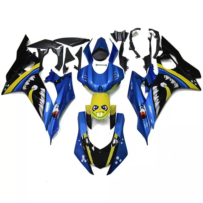 NT Aftermarket Injection ABS Plastic Fairing Fit for YZF R6 2017-2023 Blue Yellow Shark N022