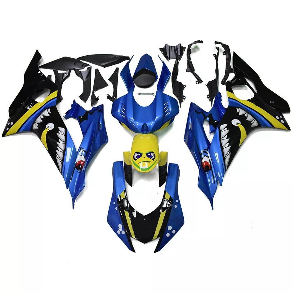 NT Fairing Fit for Yamaha 2017-2021 YZF-R6 N022- Blue Yellow Shark | ABS Injection