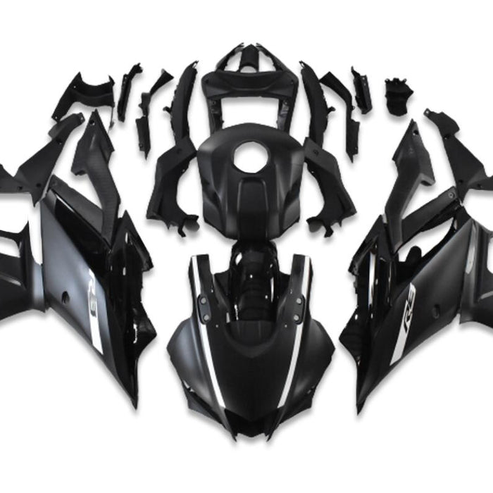 US STOCK NT Aftermarket Injection ABS Plastic Fairing Fit for YZF R3 2019-2021 R25 Matte Black N002 Available in CA