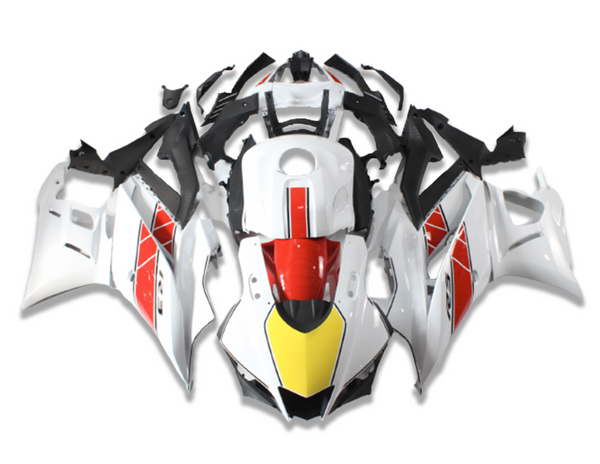 US STOCK NT Aftermarket Injection ABS Plastic Fairing Fit for YZF R3 2019-2021 R25 White Red Yellow N005 Available in TX