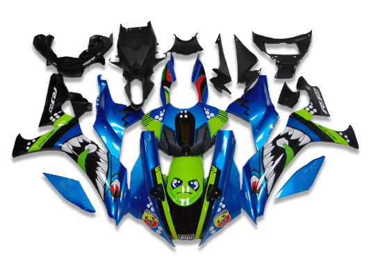 NT Fairing Fit for Yamaha 2020-2026 YZF-R1 N008- Blue Shark | ABS Injection