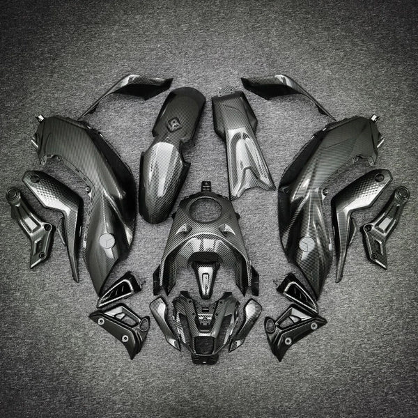NT Injection Mold New Kit ABS Fairing Fit for Yamaha 2021-2024 MT07 Carbon Fiber Look S01