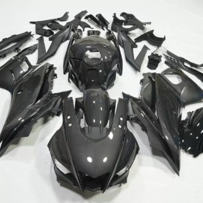 NT Aftermarket Injection ABS Plastic Fairing Fit for YZF R3 2022-2024 R25 Carbon Fiber Look S01