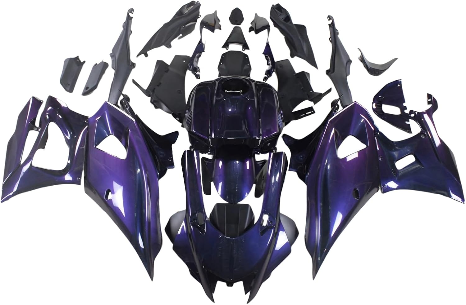NT Fairing Fit for Yamaha 2022-2025 YZF-R7 N016- Chameleon Blue Purple | ABS Injection, US Stock