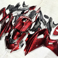 NT Injection Plastic Fairing Kit Fit for 2022-2025 YAMAHA YZF R7 Bodywork Red Ice Cracked Forged Carbon Fiber Look S12