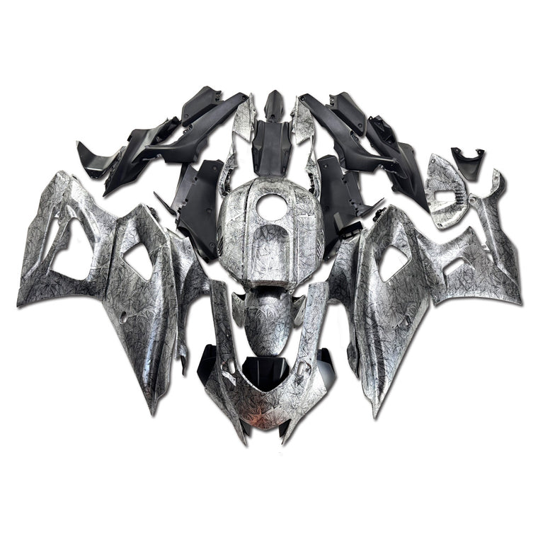 NT Fairing Fit for Yamaha 2022-2025 YZF-R7 S13- Black Ice Cracked Forged Carbon Fiber Look | ABS Injection