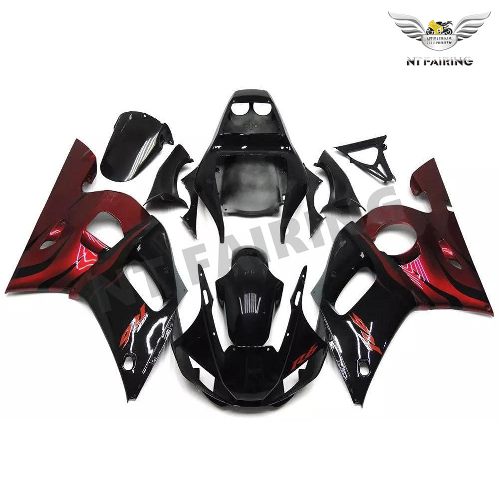 NT Fairing Fit for Yamaha 1998-2002 YZF-R6 N056- Red Black | ABS Injection, US Stock