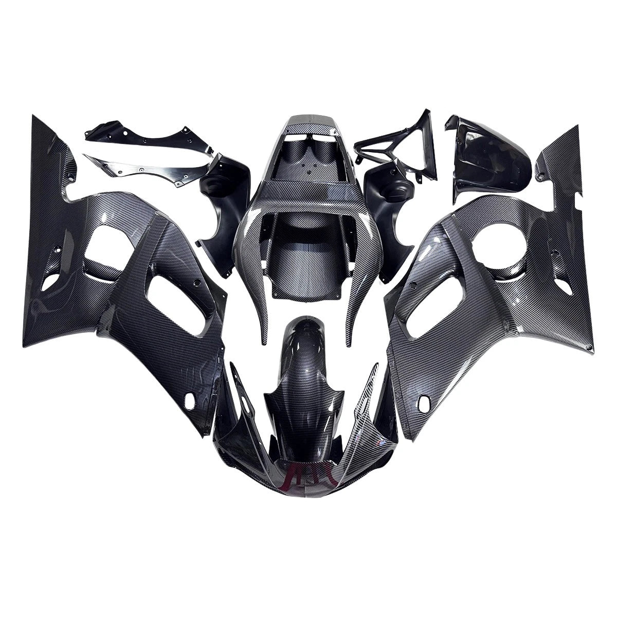 US STOCK NT Aftermarket Injection ABS Plastic Fairing Fit for YZF R6 1998-2002 Carbon Fiber Look S01 Available in CA