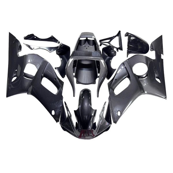 US STOCK NT Aftermarket Injection ABS Plastic Fairing Fit for YZF R6 1998-2002 Carbon Fiber Look S01 Available in CA