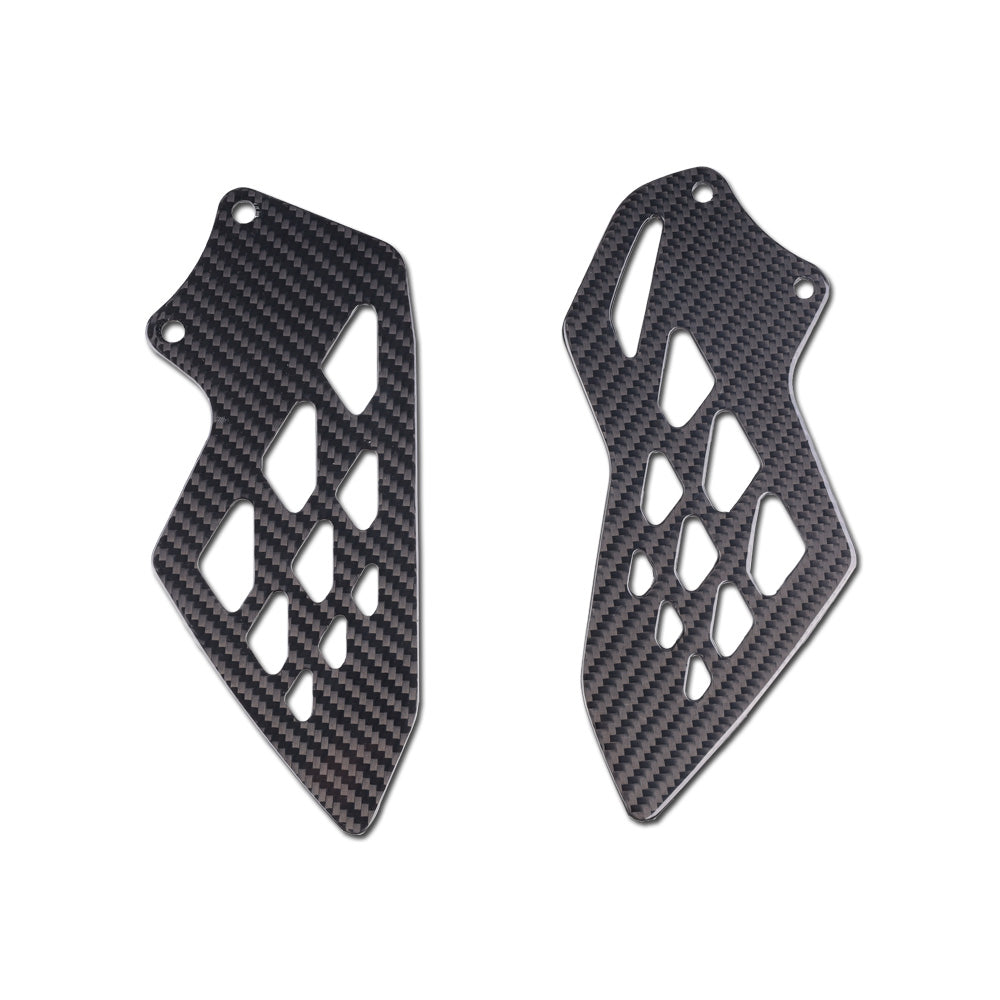 NT 2009-2014 BMW S1000RR Heel Plates - 100% Carbon Fiber
