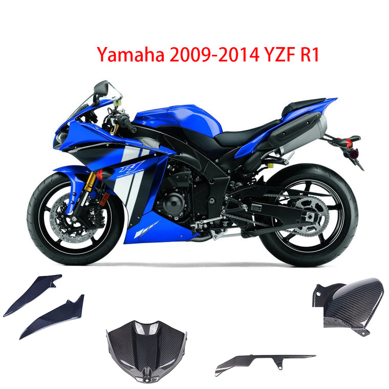 NT Real 3K Twill Carbon Fiber Pieces for Yamaha 2009-2011 2012 2013 2014 YZF R1