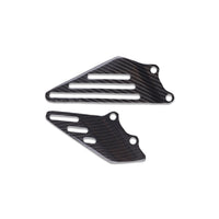 NT 2006-2024 Kawasaki Ninja ZX14 ZZR1400 Heel Plates - 100% Carbon Fiber