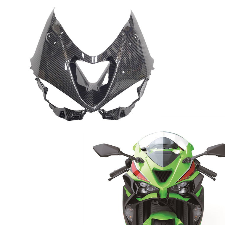 NT Carbon Fiber Front Nose Fairing Fit for Kawasaki Ninja 2024-2026 ZX6R 636