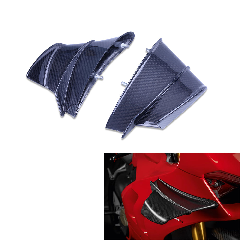 NT 2020-2021 Ducati Panigale V4 V4S V4R Side Winglets - 100% Carbon Fiber