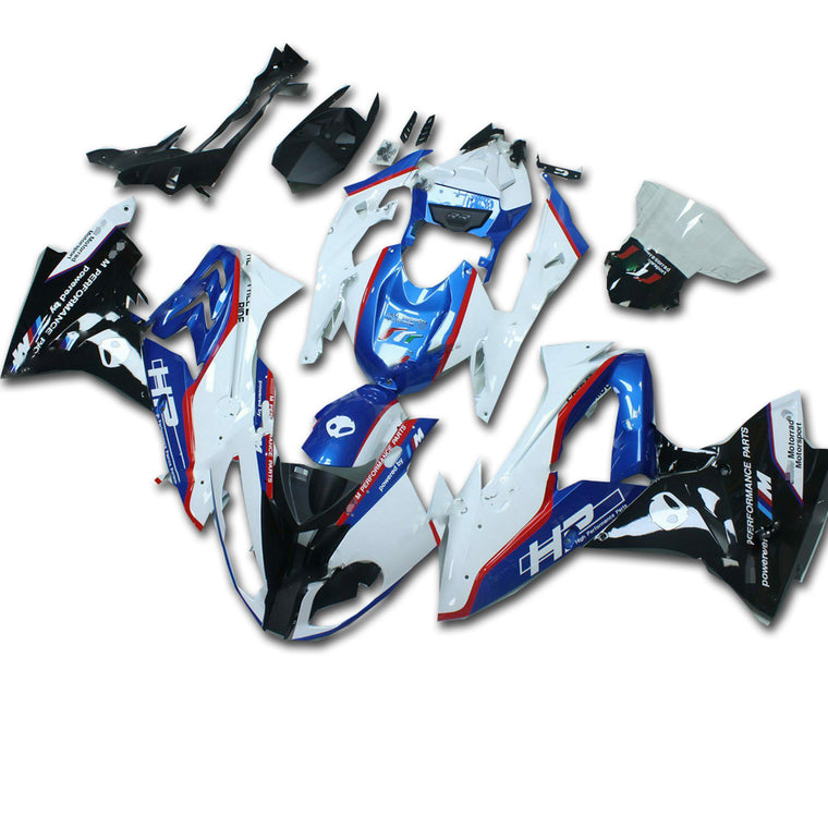 NT Fairing Fit for BMW 2017-2018 S1000RR A002- White Blue Black | ABS Injection