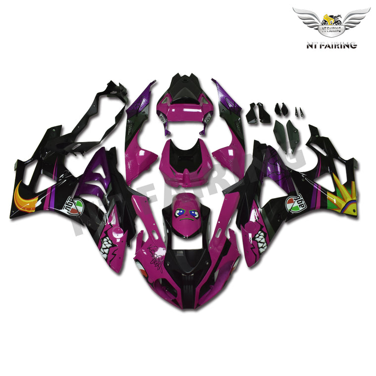 NT Fairing Fit for BMW 2009-2014 S1000RR A011- Purple Black Shark Teeth | ABS Injection