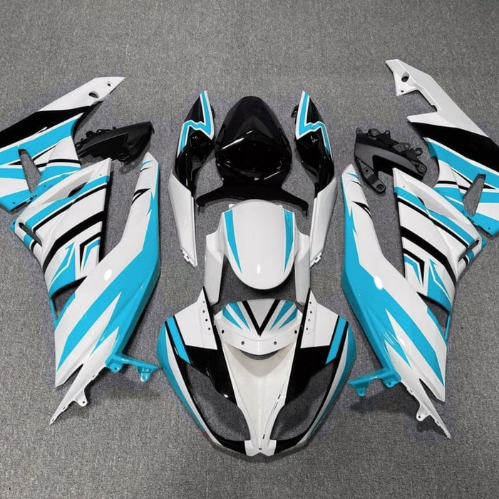 NT Injection Fairing Fit for  2009-2012 ZX6R ABS Plastics blue white a089