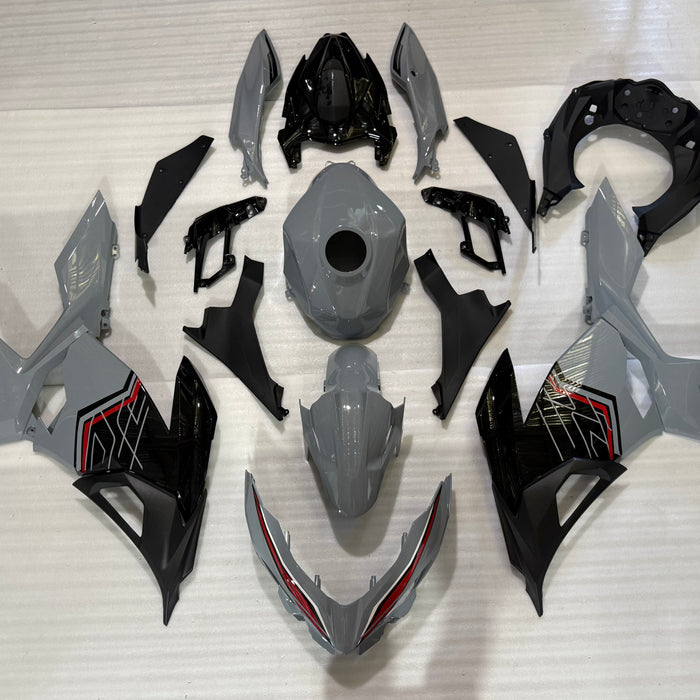 NT Aftermarket Injection ABS Plastic Fairing Fit for KAWASAKI Ninja EX400 2018-2023 Nardo Gray Black N0148