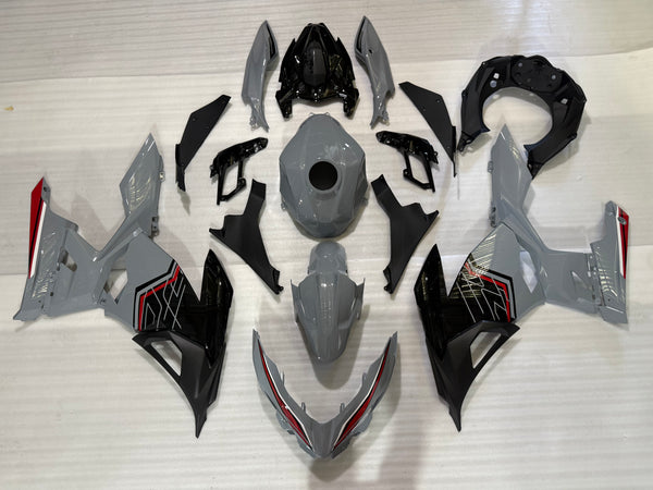 NT Aftermarket Injection ABS Plastic Fairing Fit for KAWASAKI Ninja EX400 2018-2023 Nardo Gray Black N0148