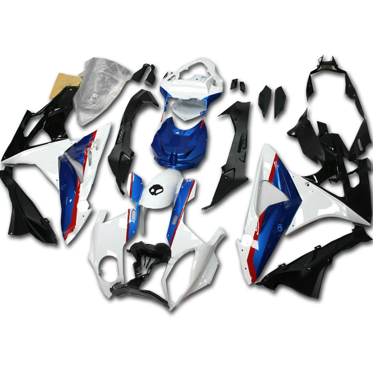 NT Fairing Fit for BMW 2009-2014 S1000RR A020- White Blue | ABS Injection
