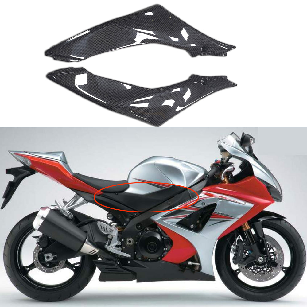 NT Real 100% Carbon Fiber Tank Side Fairing Fit for Suzuki 2007 2008 GSXR 1000