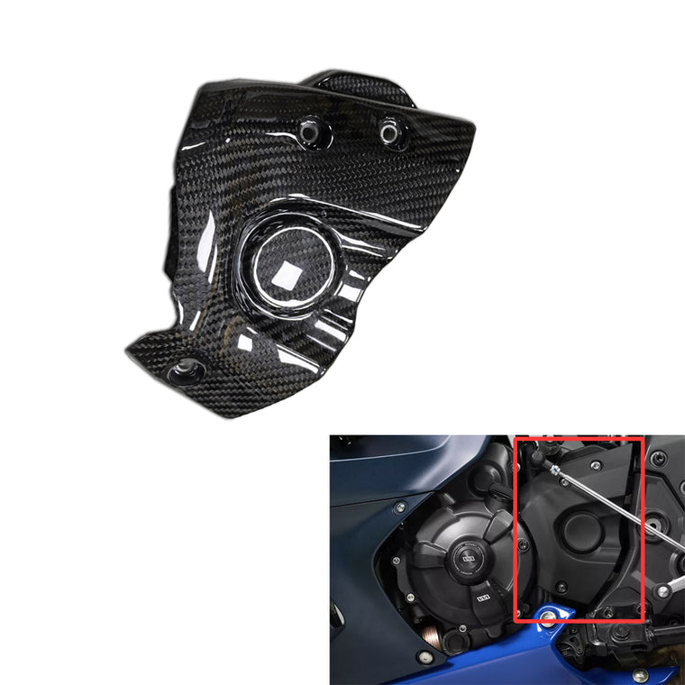 NT 100% Carbon Fiber Chain Sprocket Cover Fit for Yamaha 2014-2020 FZ07 MT07