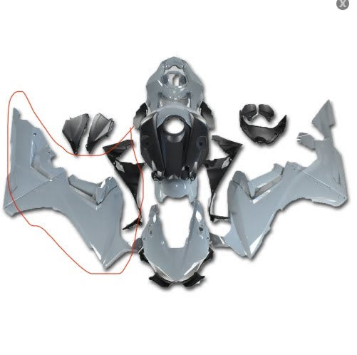 NT Aftermarket Injection Four Pieces Plastic Fairings Fit for CBR1000RR 2017-2023 Nardo Gray