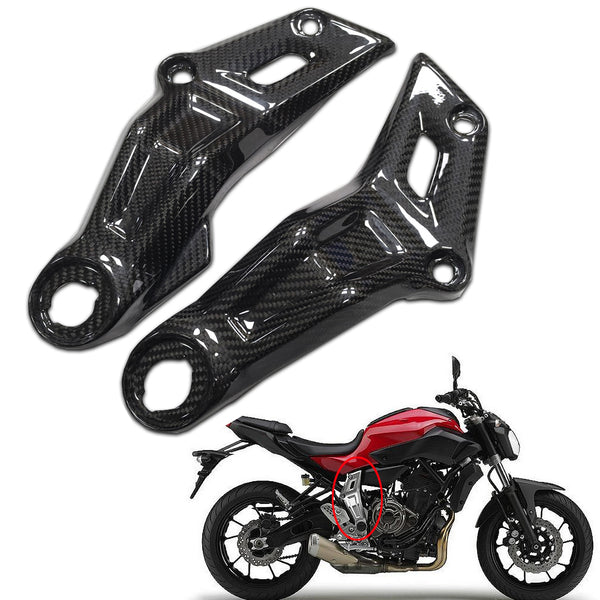 NT 100% Carbon Fiber Side Frame Cover Fit for Yamaha 2014-2020 FZ07 MT07