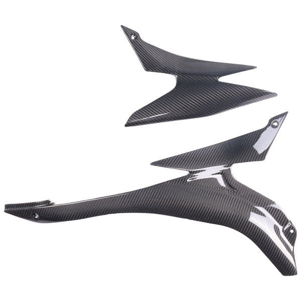 NT 2007-2008 Kawasaki Ninja ZX6R Seat Side Panels - 100% Carbon Fiber
